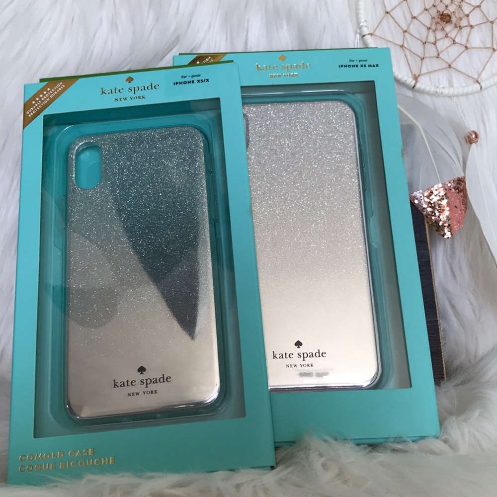 ♠️ Kate Spade Silver Ombré Comold iPhone XS/X Case
